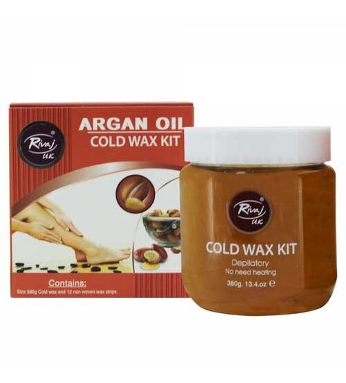 Rivaj UK Argan Oil Honey Cold Wax Kit 380 Gram